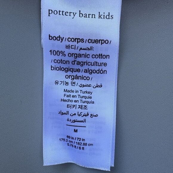 Pottery Barn Women M Organic Cotton White Heritage Santa Christmas Pajama Set - Picture 5 of 16